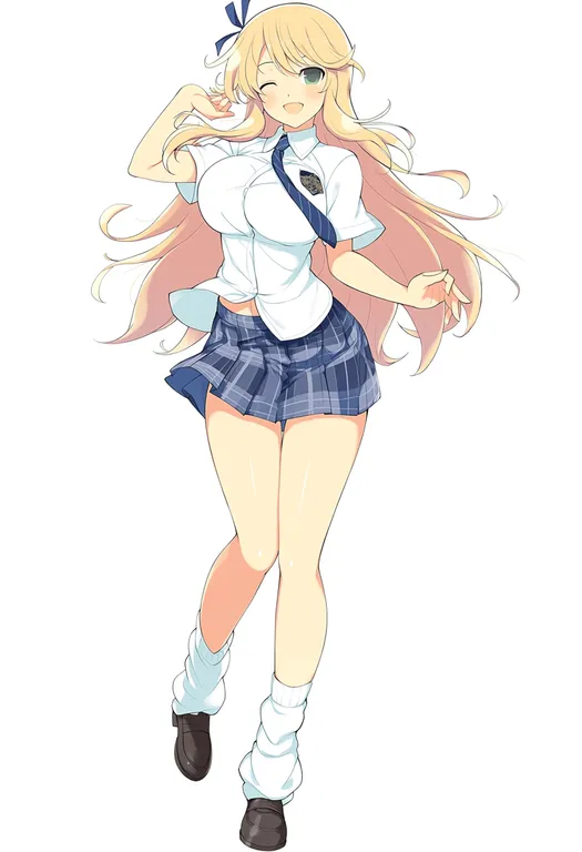 masterpiece, best quality, score_7, safe, senran kagura new wave, solo, simple background — by k3scat, made with ComfyUI