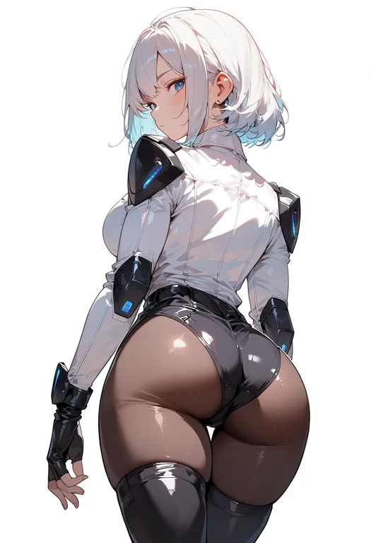 masterpiece, best quality, score_7, safe, phantasy star i, solo, simple background — by k3scat, made with ComfyUI