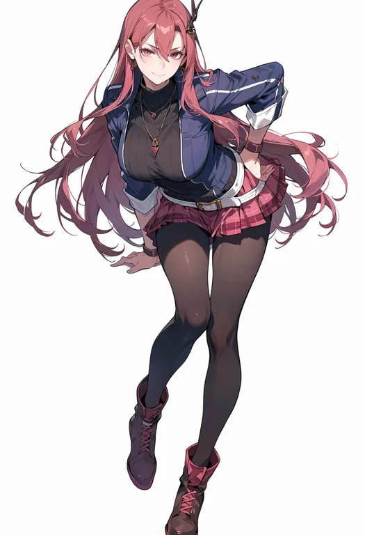 masterpiece, best quality, score_7, safe, sen no kiseki iv, solo, simple background — by k3scat, made with ComfyUI