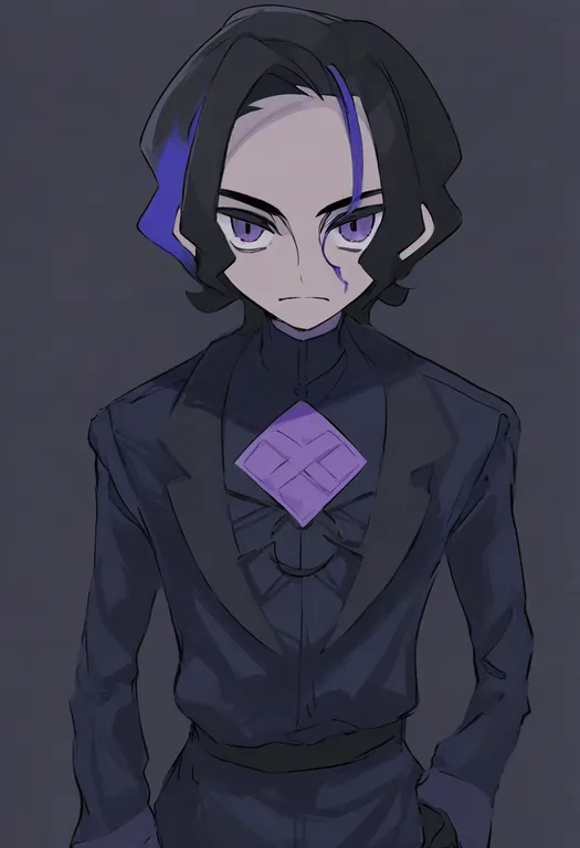 masterpiece, best quality, general, amethio (pokemon), pokemon, solo, upper body, simple background — by k3scat, made with ComfyUI