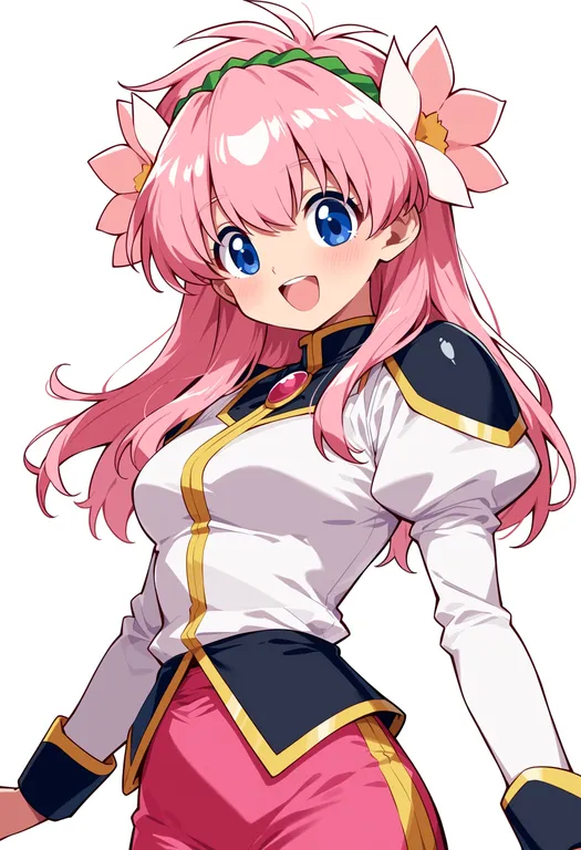 masterpiece, best quality, score_7, safe, milfeulle sakuraba, solo, upper body, simple background — by k3scat, made with ComfyUI