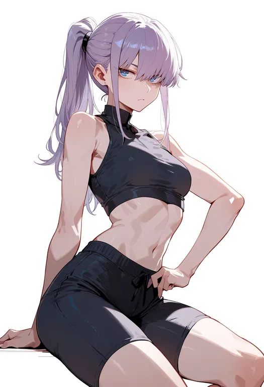 masterpiece, best quality, score_7, safe, ar-15, 1girl, solo, simple background — by k3scat, made with ComfyUI