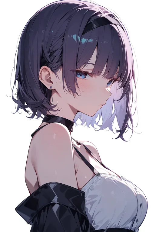 masterpiece, best quality, score_7, safe, tairitsu (arcaea), arcaea, solo, upper body, simple background — by k3scat, made with ComfyUI