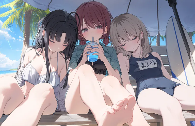 少女哭泣乐队-井芹仁菜 河源木桃香 安和昴 — by 💤💤💤, made with ComfyUI