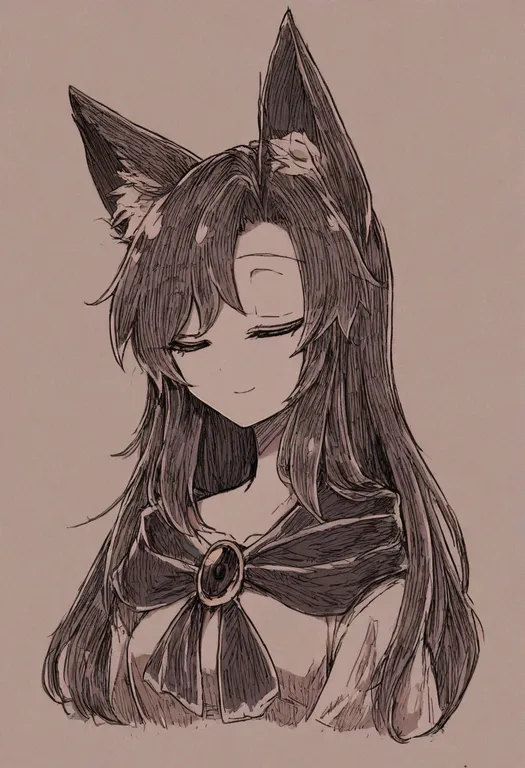 masterpiece, best quality, general, imaizumi kagerou, touhou, solo, upper body, simple background — by k3scat, made with ComfyUI