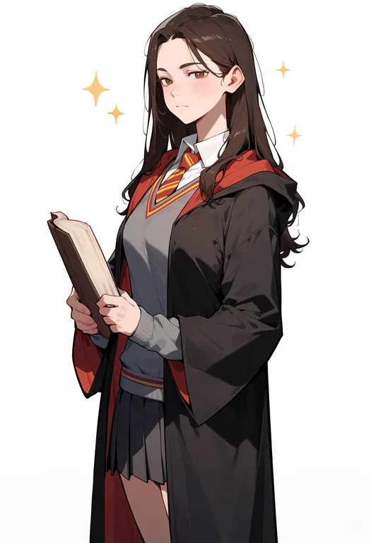 masterpiece, best quality, score_7, safe, harry potter (series), solo, simple background — by k3scat, made with ComfyUI