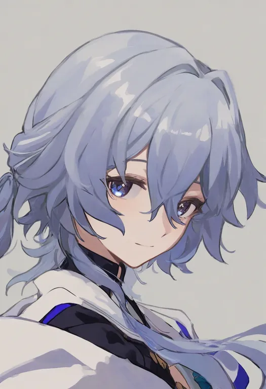masterpiece, best quality, general, hysilens (honkai: star rail), honkai: star rail, solo, upper body, simple background — by k3scat, made with ComfyUI