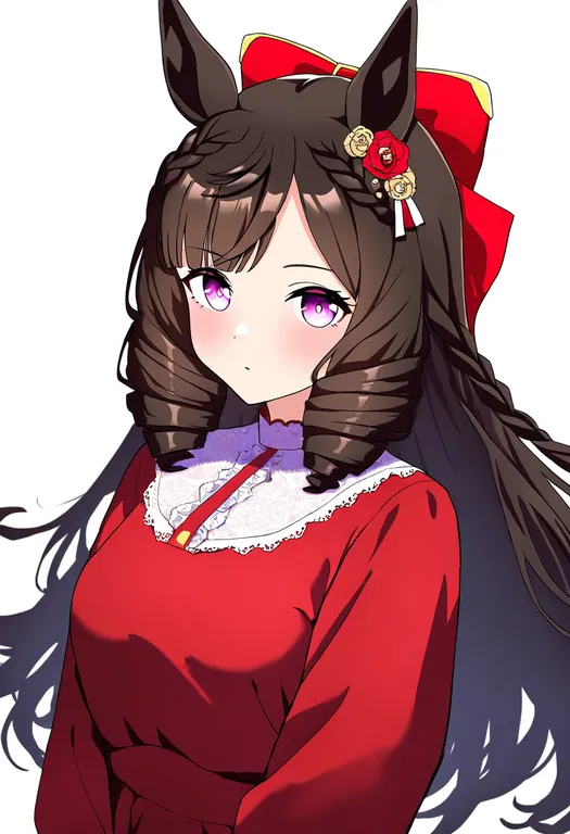 masterpiece, best quality, newest, absurdres, highres, safe, daiichi_ruby_(umamusume), umamusume, solo, upper_body… — by k3scat, made with ComfyUI