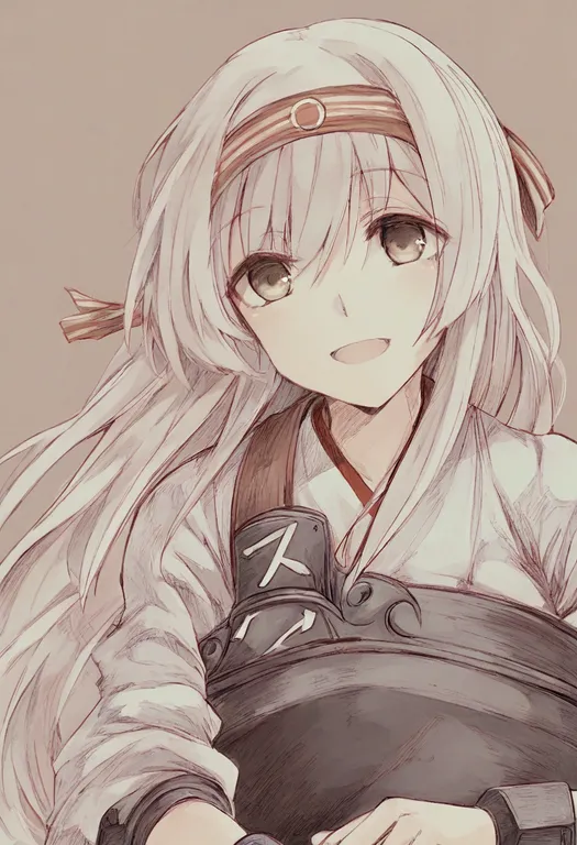 masterpiece, best quality, general, shoukaku (kancolle), kantai collection, solo, upper body, simple background — by k3scat, made with ComfyUI