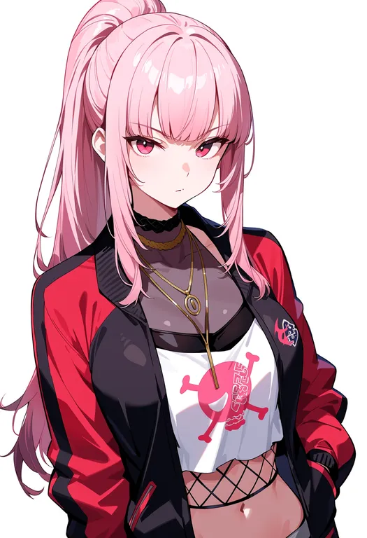 masterpiece, best quality, score_7, safe, mori calliope (streetwear), solo, upper body, simple background — by k3scat, made with ComfyUI