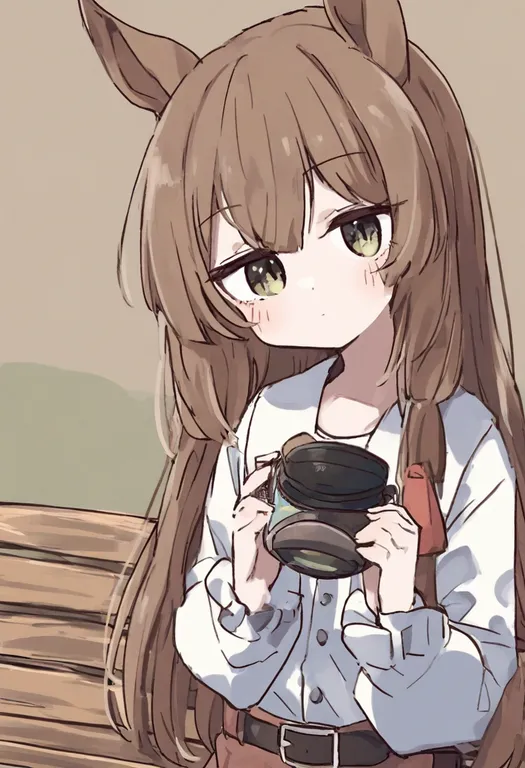 masterpiece, best quality, general, wooden bench, 1girl, solo, simple background — by k3scat, made with ComfyUI