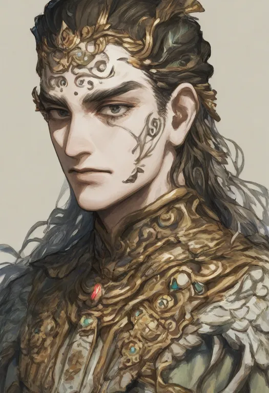 masterpiece, best quality, general, apep (mythology), mythology, solo, upper body, simple background — by k3scat, made with ComfyUI