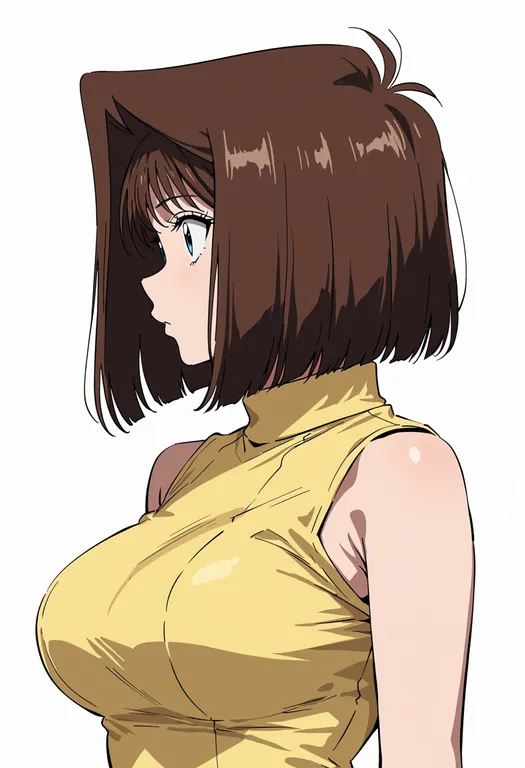 masterpiece, best quality, score_7, safe, mazaki anzu, solo, upper body, simple background — by k3scat, made with ComfyUI