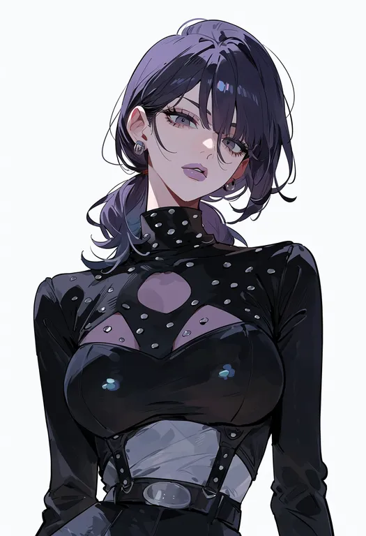 masterpiece, best quality, score_7, safe, stray cat (jojo), solo, upper body, simple background — by k3scat, made with ComfyUI
