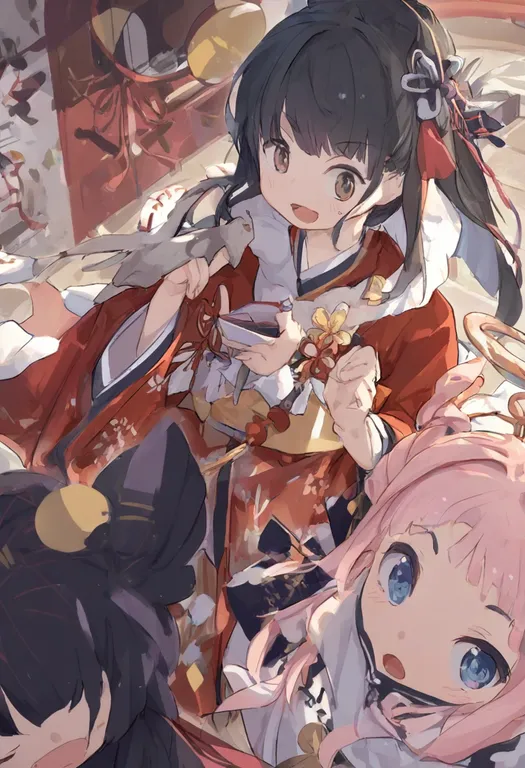 masterpiece, best quality, general, group picture — by k3scat, made with ComfyUI