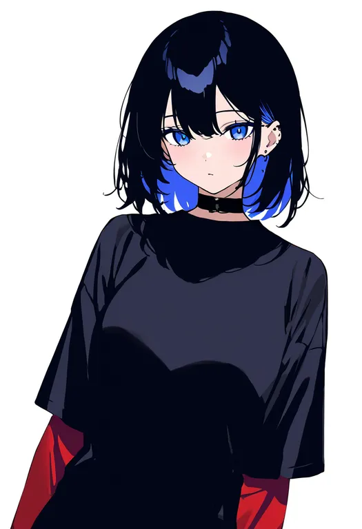 masterpiece, best quality, newest, absurdres, highres, safe, short_over_long_sleeves, 1girl, solo, upper_body… — by k3scat, made with ComfyUI