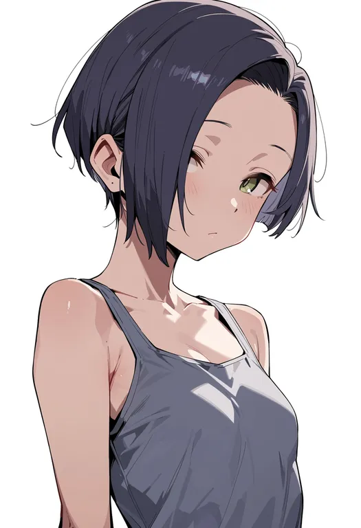 masterpiece, best quality, score_7, safe, kobayakawa rinko, solo, upper body, simple background — by k3scat, made with ComfyUI