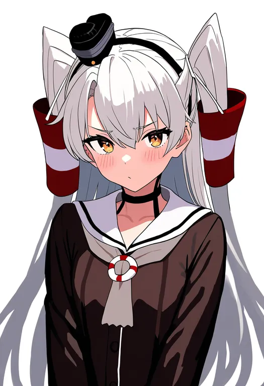 masterpiece, best quality, newest, absurdres, highres, safe, amatsukaze_(kancolle), kantai_collection, solo, upper_body, — by k3scat, made with ComfyUI