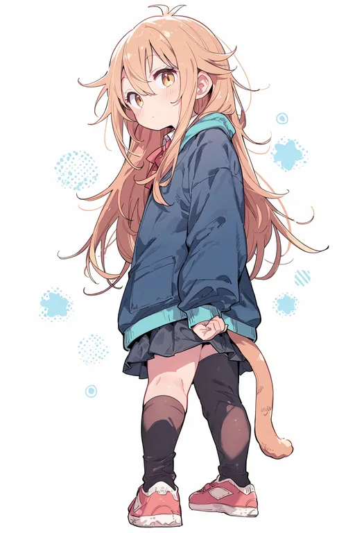 masterpiece, best quality, score_7, safe, mitsudomoe (manga), solo, simple background — by k3scat, made with ComfyUI