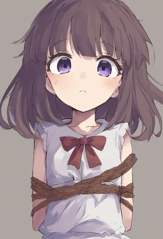 masterpiece, best quality, general, bound, 1girl, solo, simple background — by k3scat, made with ComfyUI