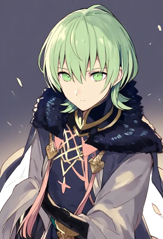 masterpiece, best quality, general, male byleth (enlightened) (fire emblem), fire emblem, solo, upper body… — by k3scat, made with ComfyUI