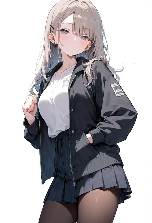 masterpiece, best quality, score_7, safe, comiket 103, solo, simple background — by k3scat, made with ComfyUI