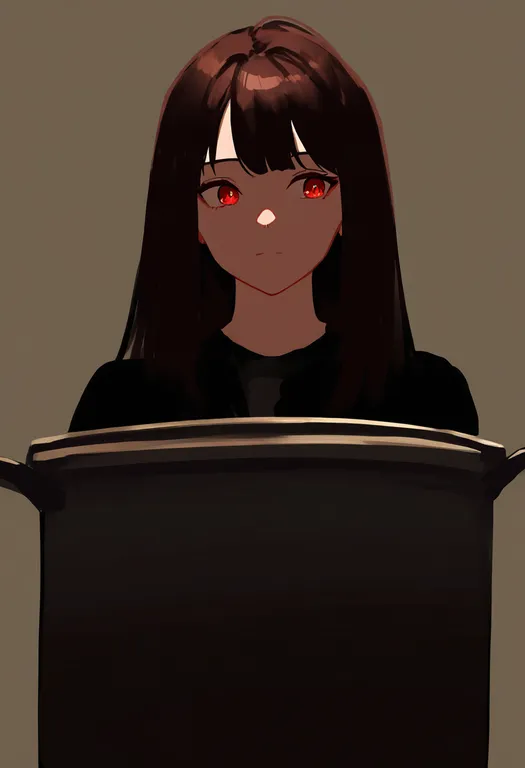 masterpiece, best quality, newest, absurdres, highres, safe, pot, 1girl, solo, upper_body, simple_background — by k3scat, made with ComfyUI