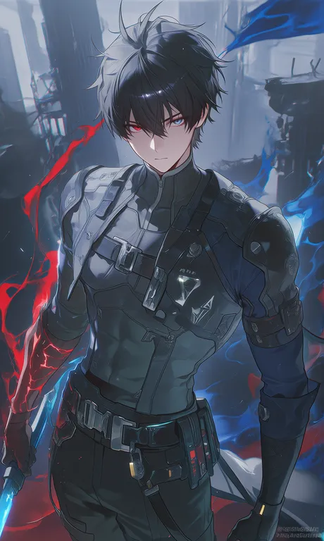 masterpiece, best quality, ultra-detailed, official character concept art, 1boy, handsome young male warrior… — by 逐风的蒲公英, made with ComfyUI