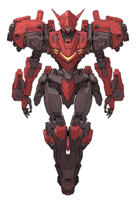 masterpiece, best quality, score_7, safe, armored core vi: fires of rubicon, solo, simple background — by k3scat, made with ComfyUI