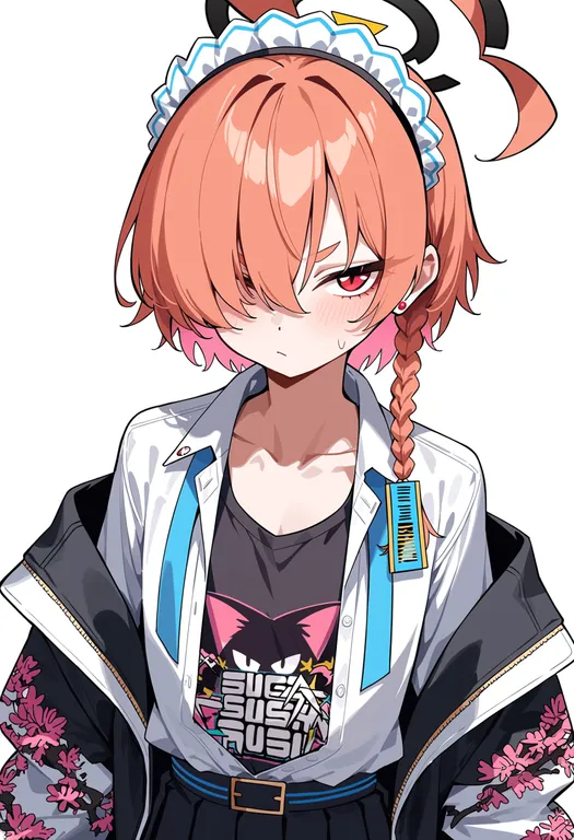 masterpiece, best quality, score_7, safe, neru (school uniform) (blue archive), blue archive, solo, upper body… — by k3scat, made with ComfyUI