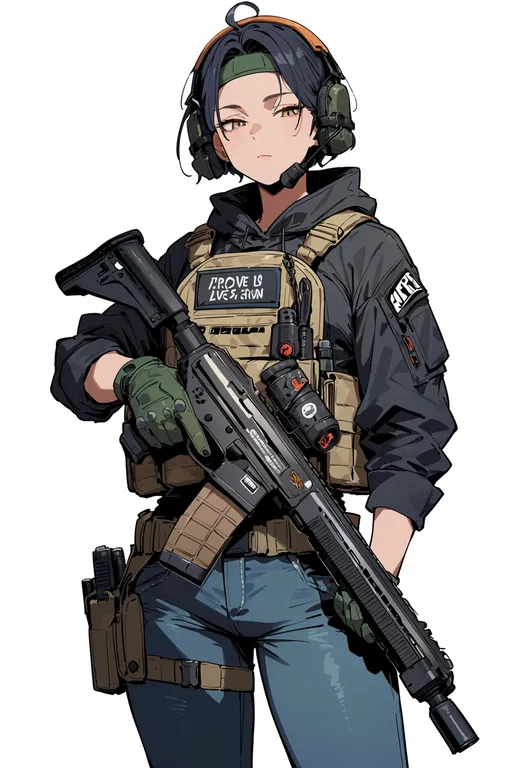 masterpiece, best quality, score_7, safe, trigger discipline, 1girl, solo, simple background — by k3scat, made with ComfyUI