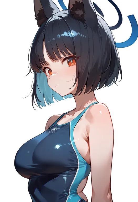 masterpiece, best quality, score_7, safe, kikyou (swimsuit) (blue archive), blue archive, solo, upper body… — by k3scat, made with ComfyUI