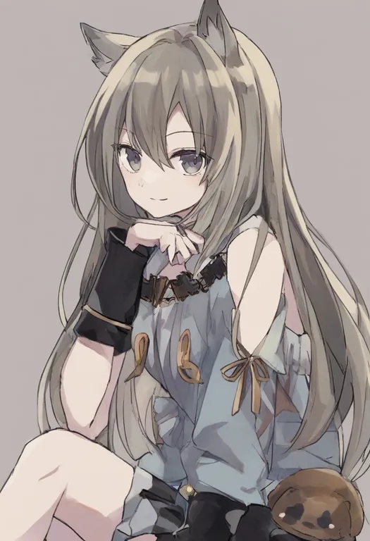masterpiece, best quality, general, uneven sleeves, 1girl, solo, upper body, simple background — by k3scat, made with ComfyUI