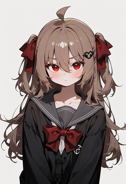 masterpiece, best quality, score_7, safe, evil neuro-sama, solo, upper body, simple background — by k3scat, made with ComfyUI