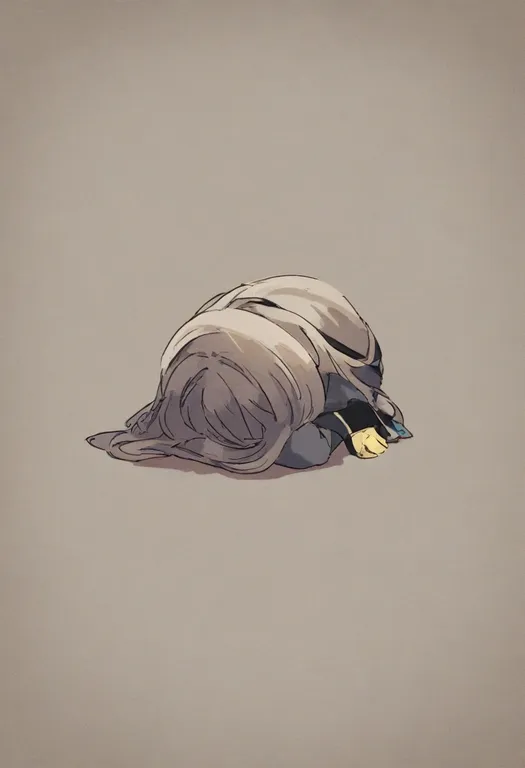 masterpiece, best quality, general, curled up, 1girl, solo, simple background — by k3scat, made with ComfyUI