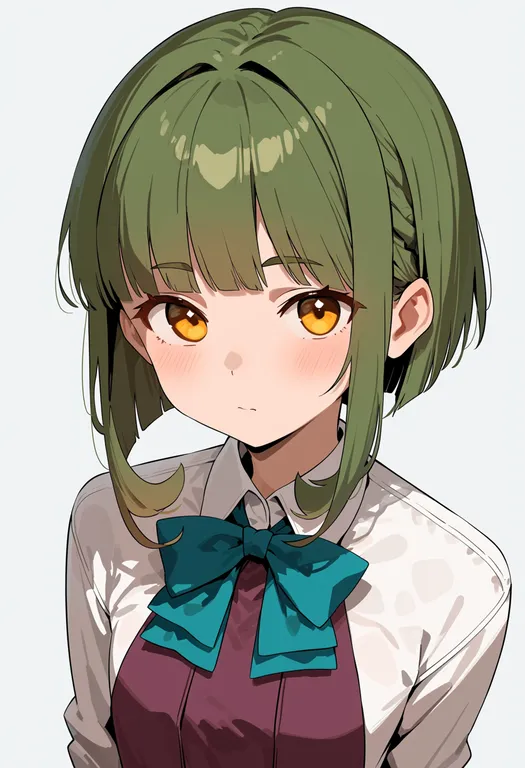 masterpiece, best quality, score_7, safe, takanami (kancolle), solo, upper body, simple background — by k3scat, made with ComfyUI