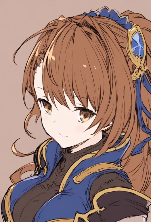 masterpiece, best quality, general, beatrix (granblue fantasy), granblue fantasy, solo, upper body, simple background — by k3scat, made with ComfyUI