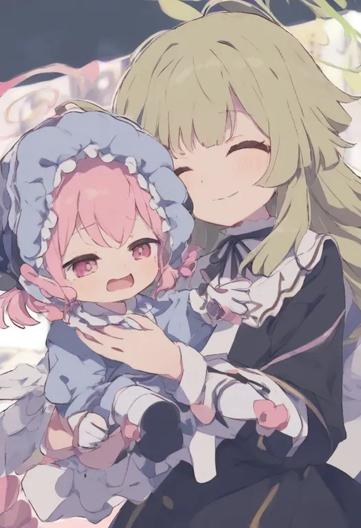 masterpiece, best quality, general, mother and daughter, multiple girls — by k3scat, made with ComfyUI