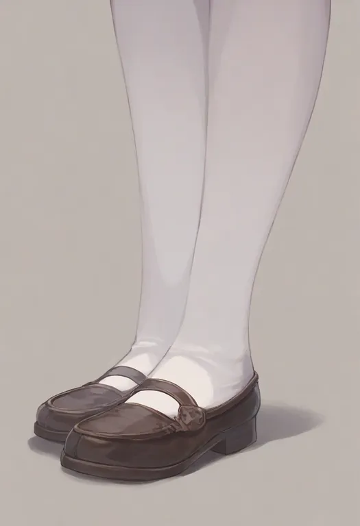 masterpiece, best quality, general, white pantyhose, 1girl, solo, simple background — by k3scat, made with ComfyUI