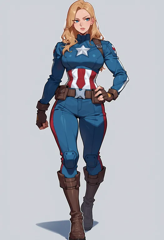 masterpiece, best quality, score_7, safe, captain america (series), solo, simple background — by k3scat, made with ComfyUI