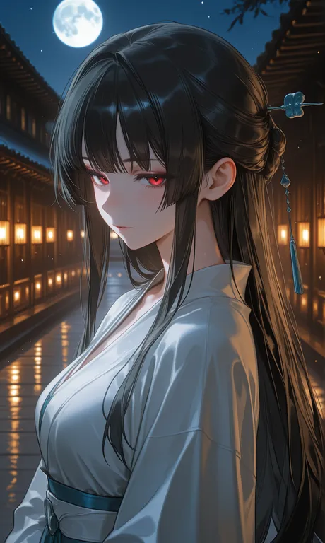 masterpiece, best_quality, highly_detailed, cinematic_lighting, 1girl, adult, solo, upper_body, mid_shot, side_view… — by himawari, made with ComfyUI