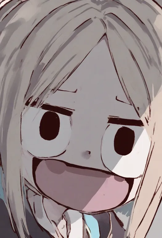 masterpiece, best quality, general, mouth drool, 1girl, solo, portrait, simple background — by k3scat, made with ComfyUI