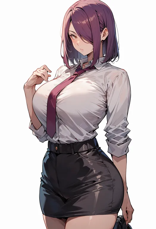masterpiece, best quality, score_7, safe, shokugeki no souma, solo, simple background — by k3scat, made with ComfyUI
