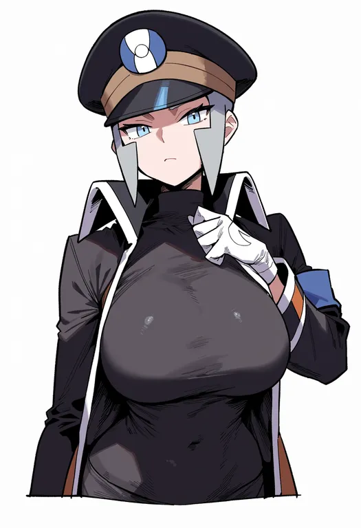 masterpiece, best quality, score_7, safe, ingo (pokemon), pokemon, solo, upper body, simple background — by k3scat, made with ComfyUI