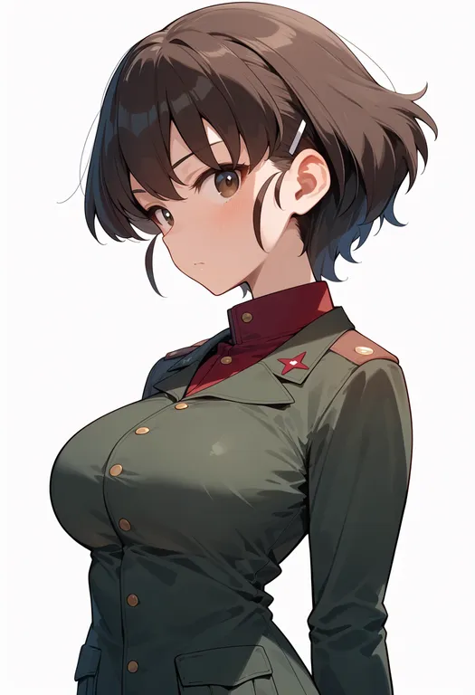 masterpiece, best quality, score_7, safe, rukuriri (girls und panzer), girls und panzer, solo, upper body… — by k3scat, made with ComfyUI
