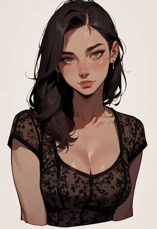 masterpiece, best quality, score_7, safe, bar (place), 1girl, solo, upper body, simple background — by k3scat, made with ComfyUI