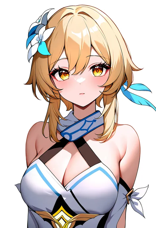masterpiece, best quality, newest, absurdres, highres, safe, lumine_(genshin_impact), genshin_impact, solo, upper_body… — by k3scat, made with ComfyUI