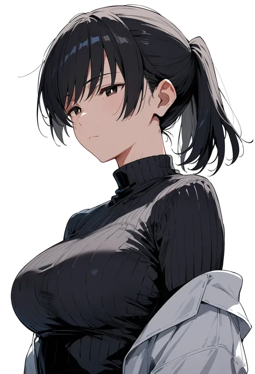 masterpiece, best quality, score_7, safe, tsukahara hibiki, solo, upper body, simple background — by k3scat, made with ComfyUI