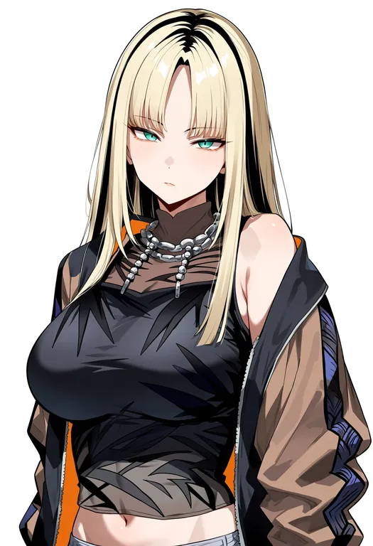 masterpiece, best quality, score_7, safe, koganei niko, solo, upper body, simple background — by k3scat, made with ComfyUI