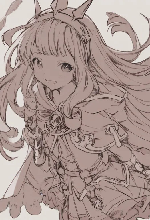 masterpiece, best quality, general, cagliostro (granblue fantasy), granblue fantasy, solo, upper body, simple background — by k3scat, made with ComfyUI